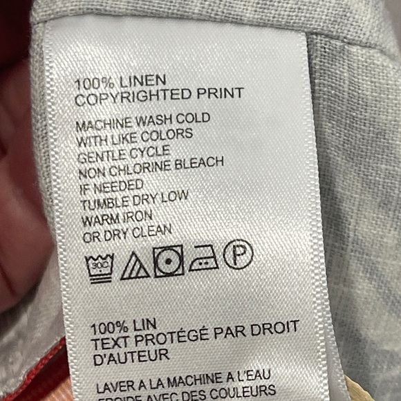 Tommy Bahama 100% Linen Camp Short Sleeve Button Front Shirt Floral Hibiscus Row - Picture 9 of 9